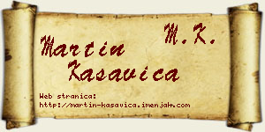 Martin Kasavica vizit kartica